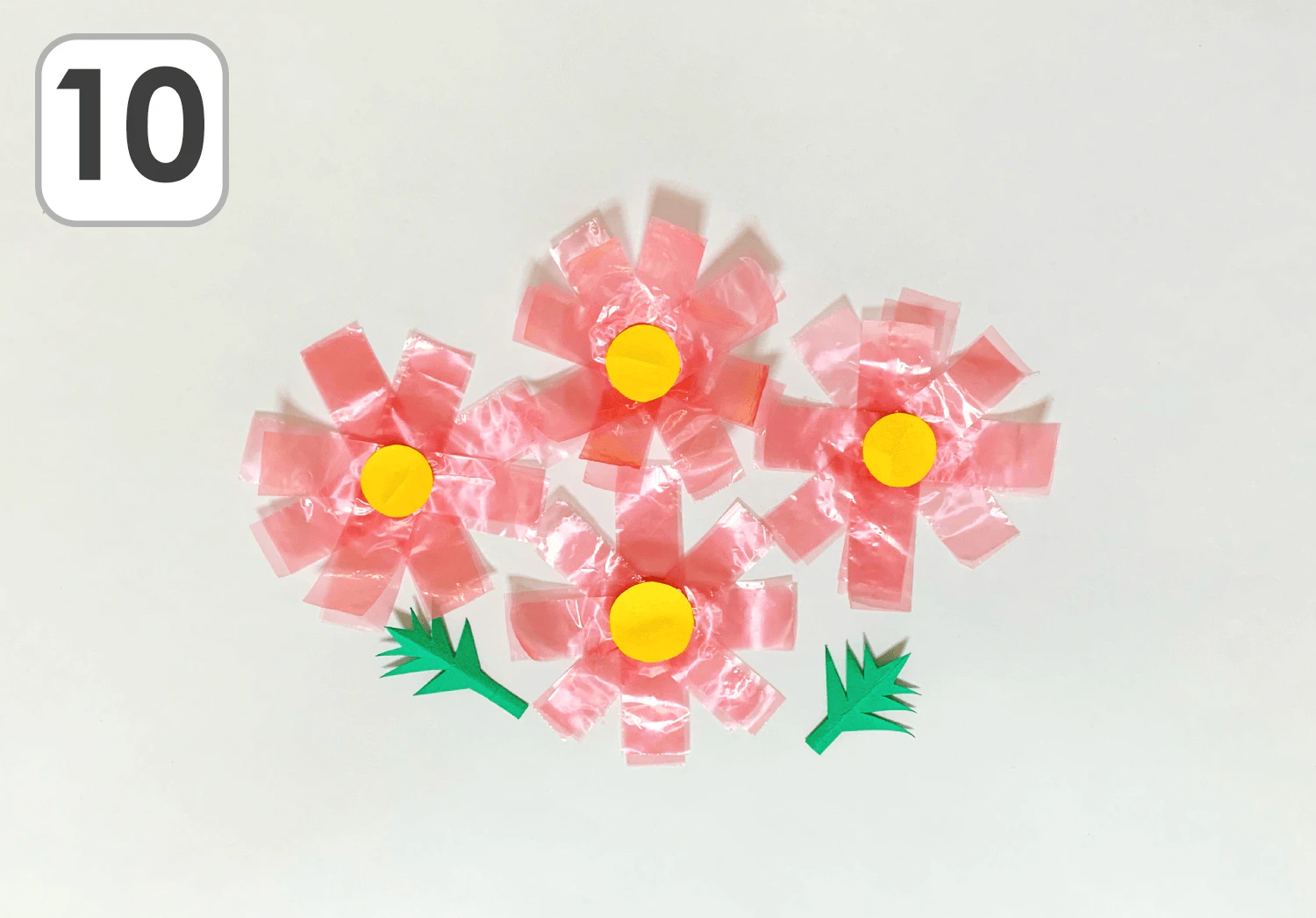 すずらんテープのコスモスの製作手順10