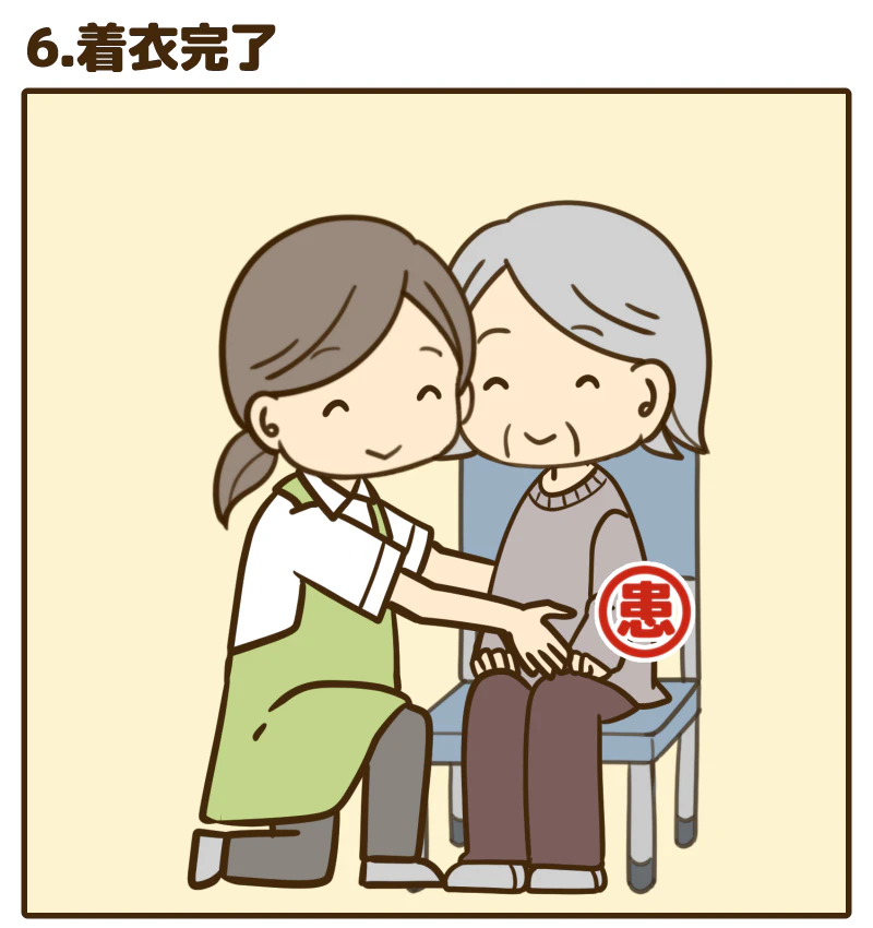 6.着衣完了