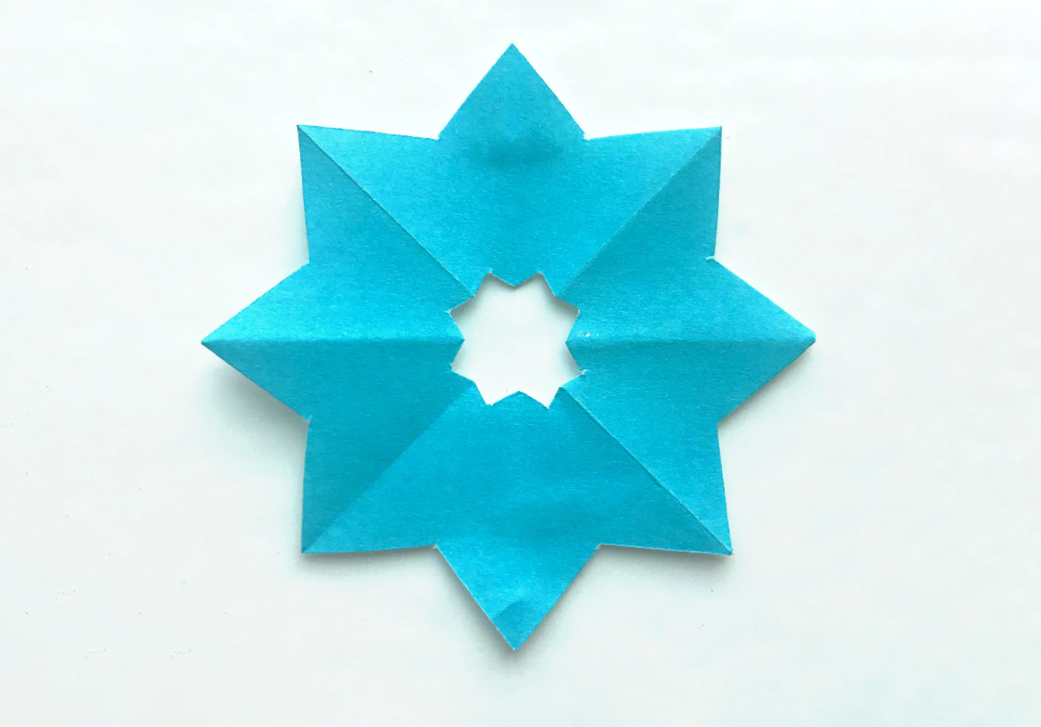 七夕切り紙製作D完成図