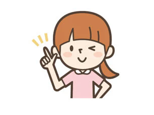 ポイント　女の子のイラスト