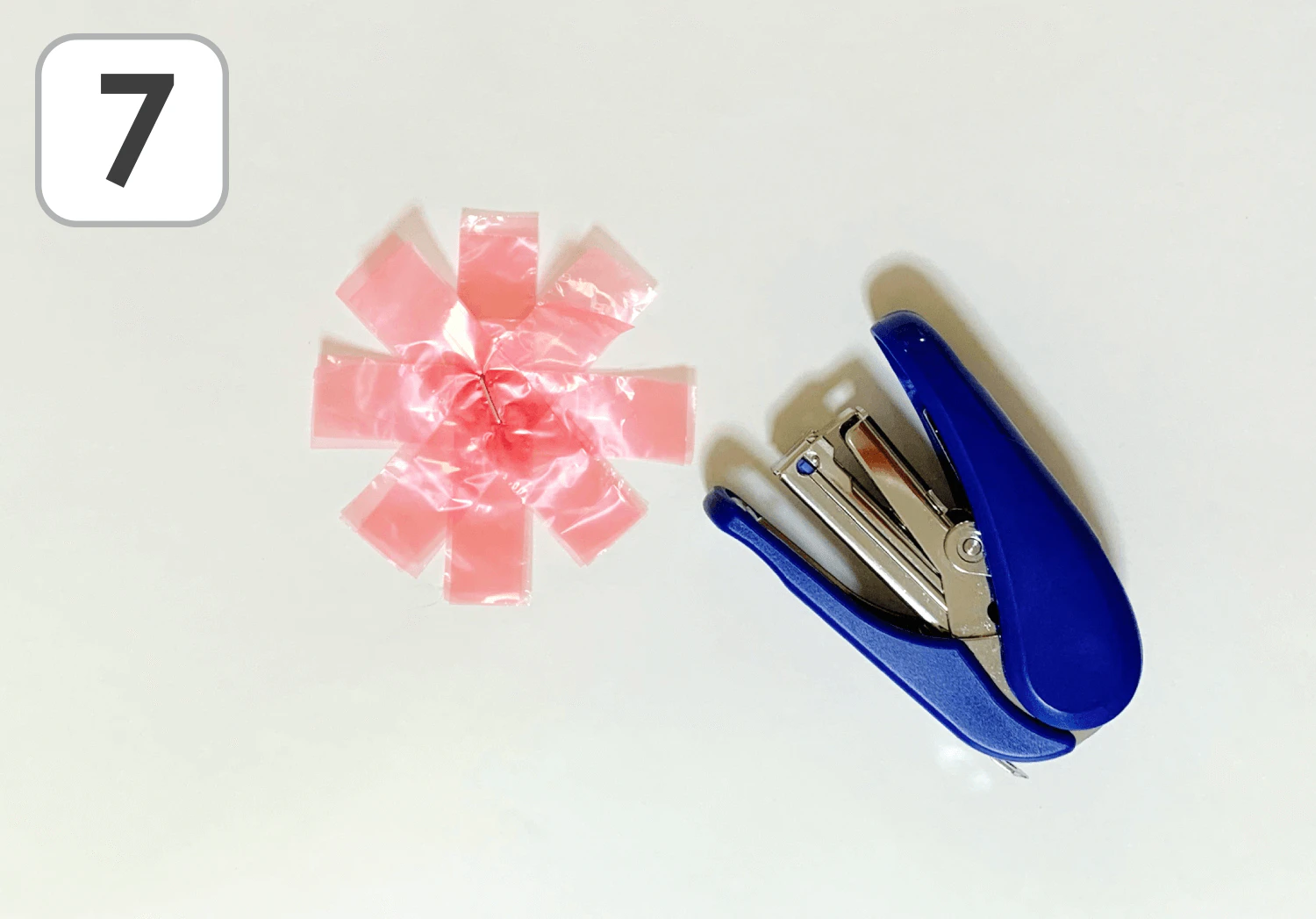 すずらんテープのコスモスの製作手順7