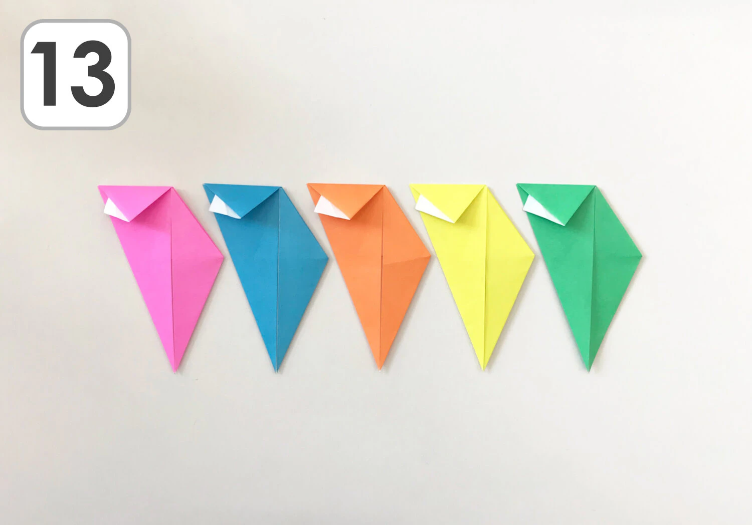 おりがみで作るほし手順13