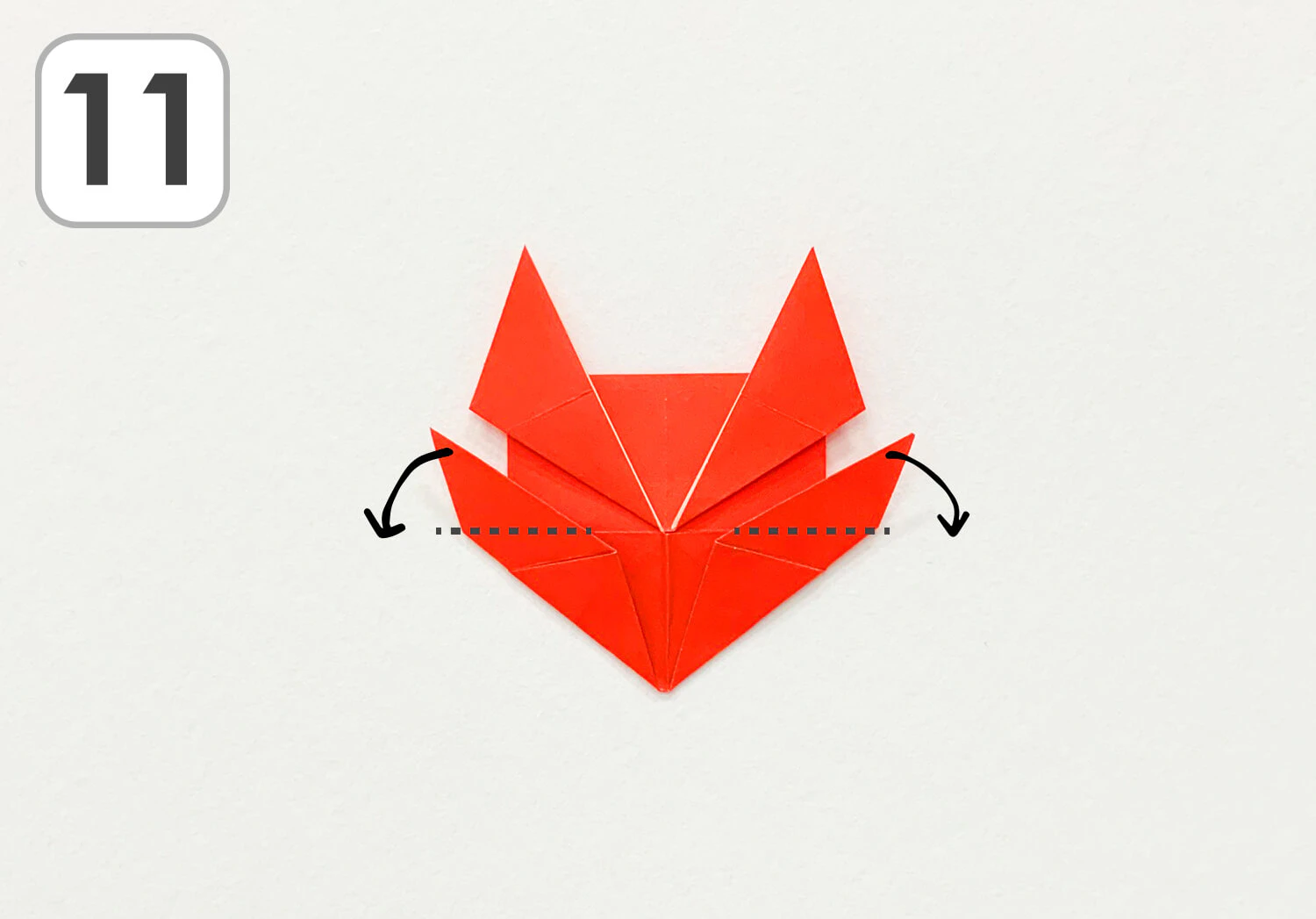 おりがみかにの折り方11