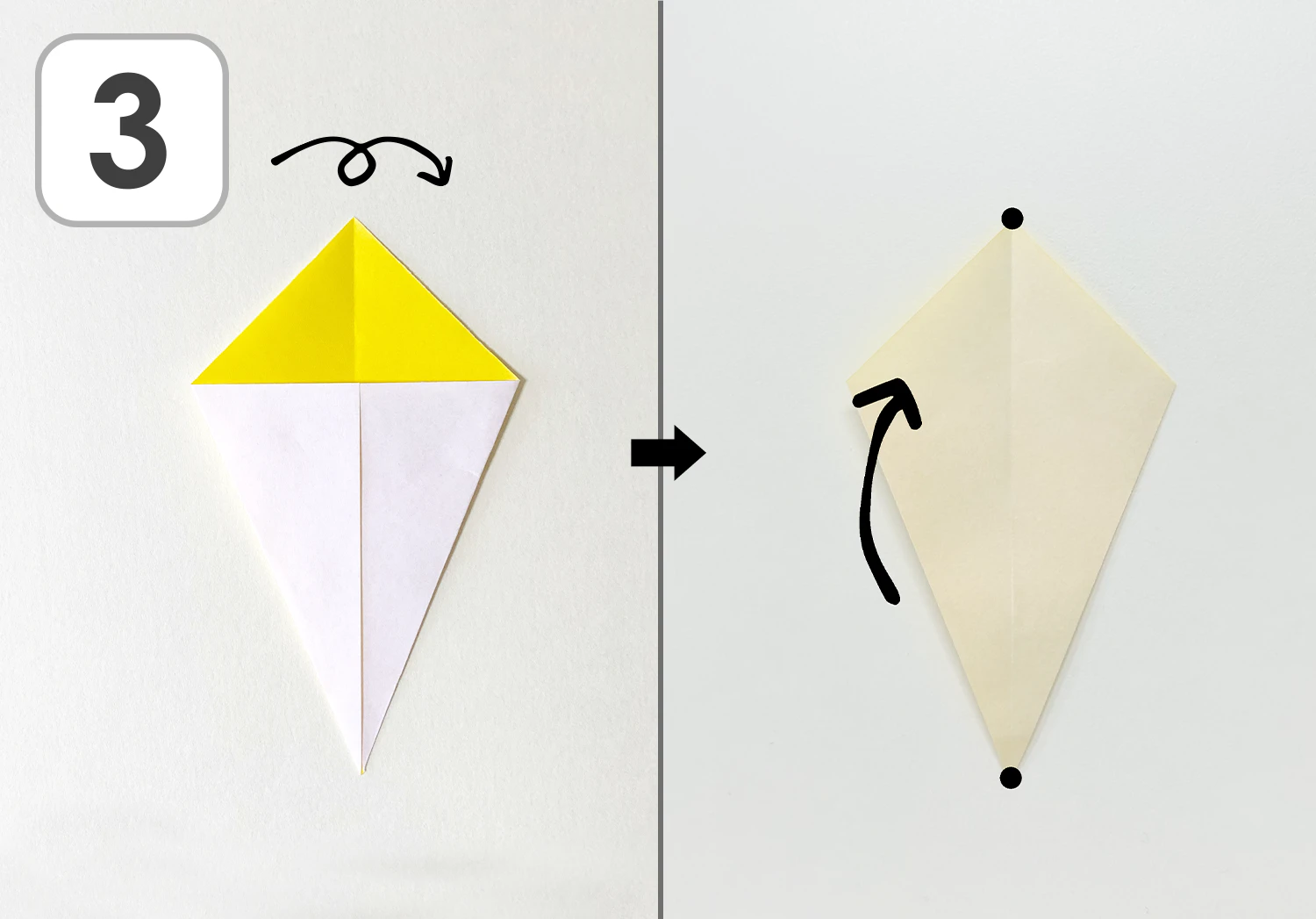 おりがみ鬼の折り方３