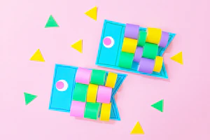 クルリンおりがみのこいのぼりの製作