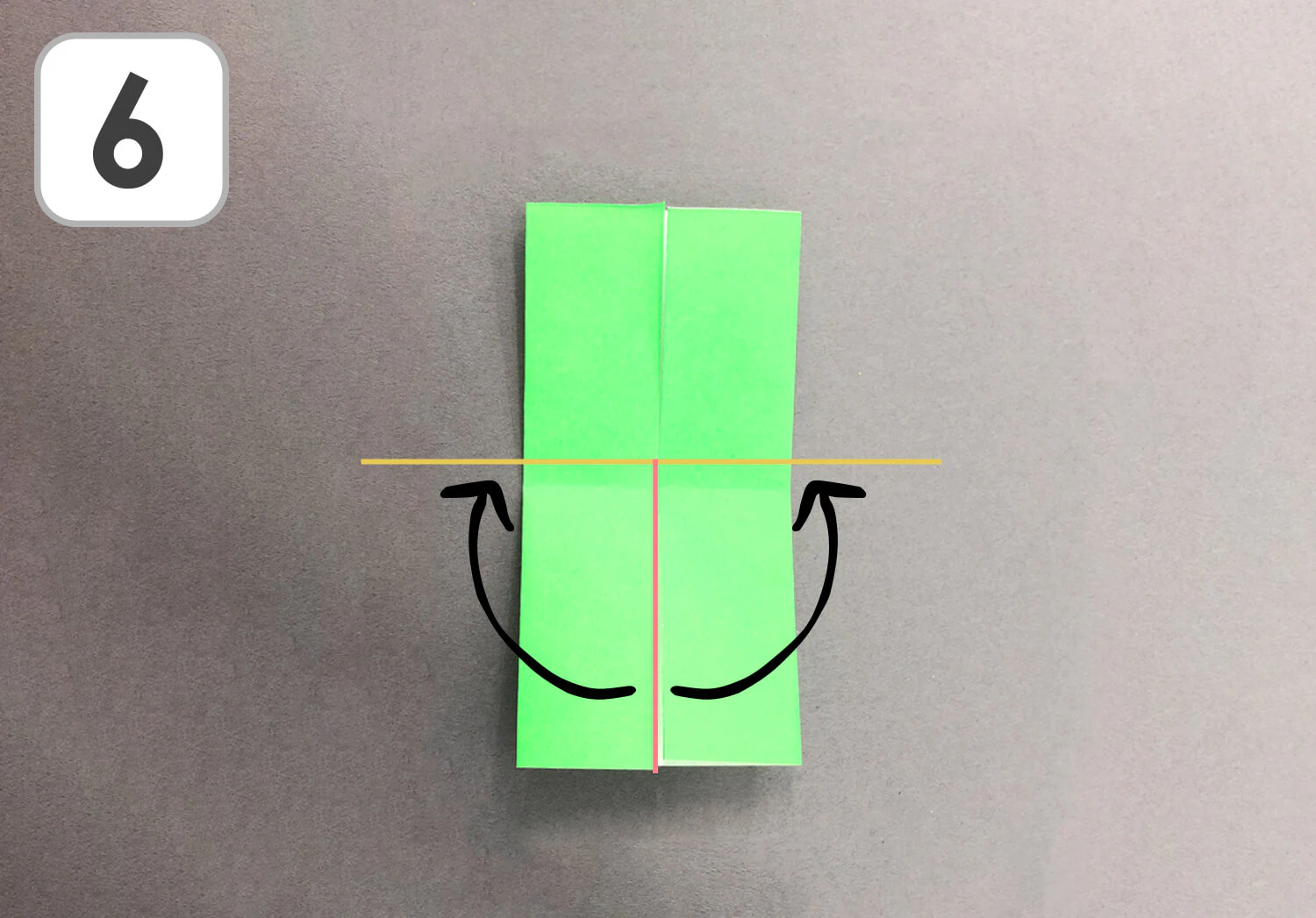 おりがみ1枚で作るクローバーの作り方6