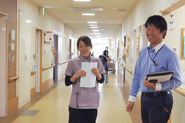 ウェルケア悠の介護職員 山下知恵さん