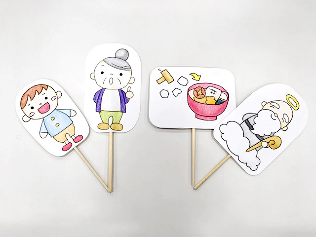 お正月の由来ペープサート6