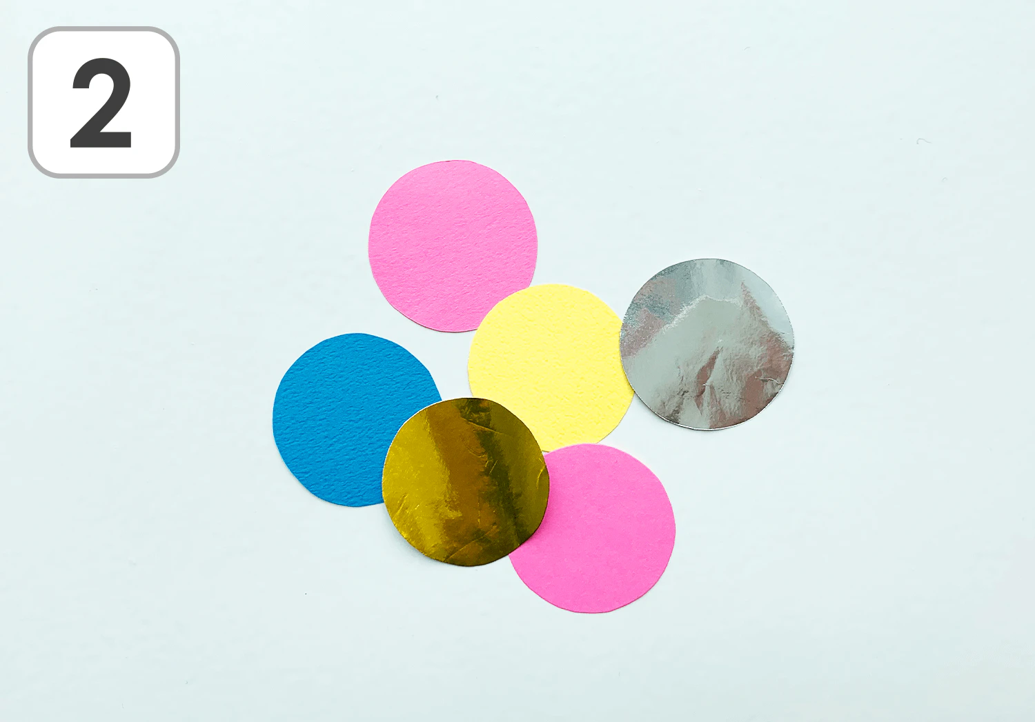 カラフルうろこのお魚の製作手順2