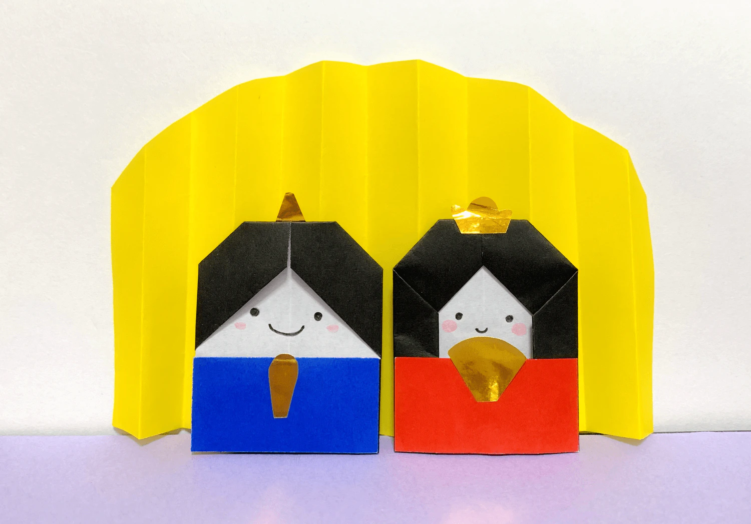 おりがみ雛人形のアレンジ