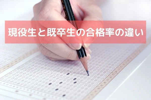 現役生と既卒生の違いのタイトルと国家試験マーク式テストと問題を解く手.jpg