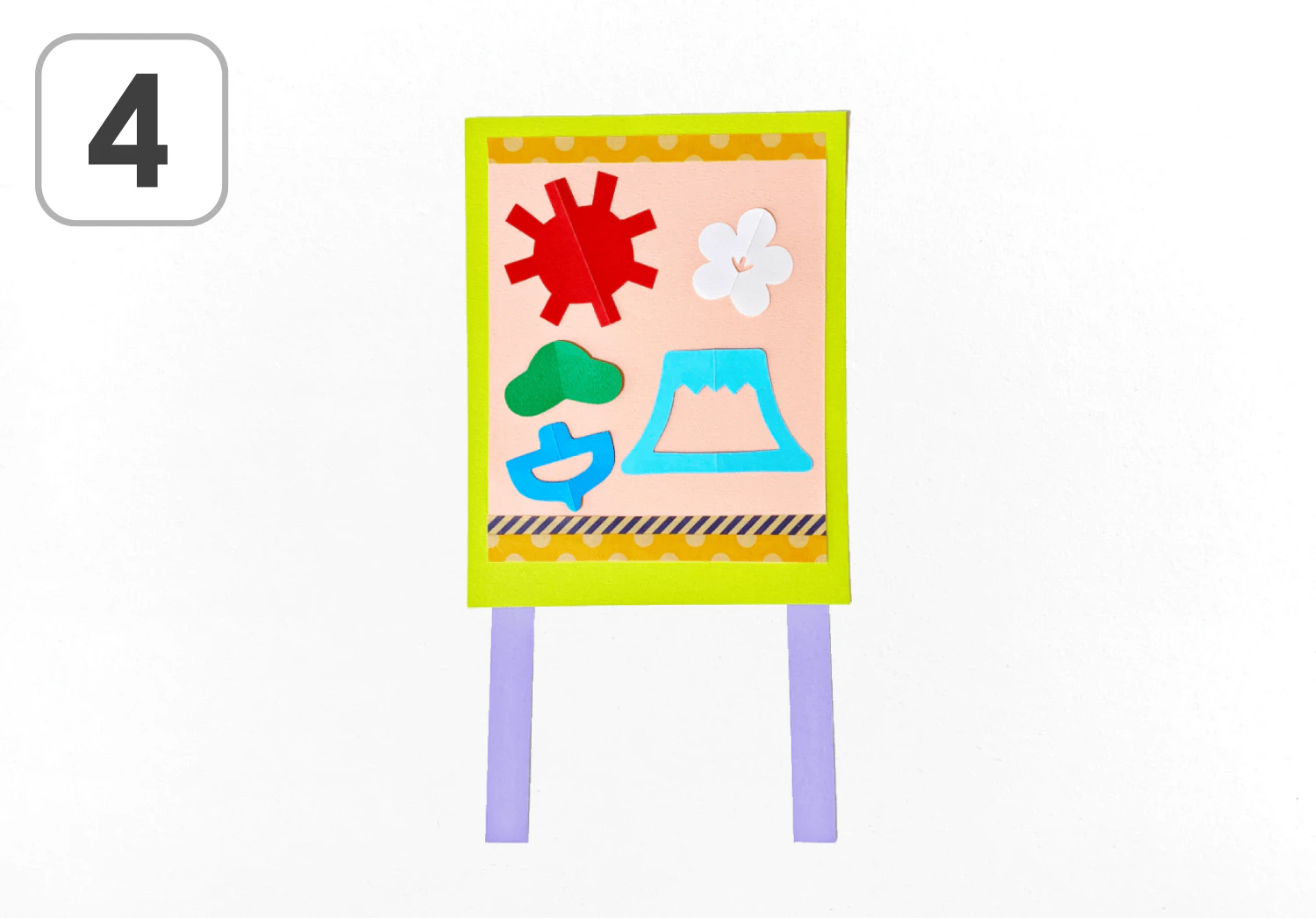 切り紙の凧の製作手順4