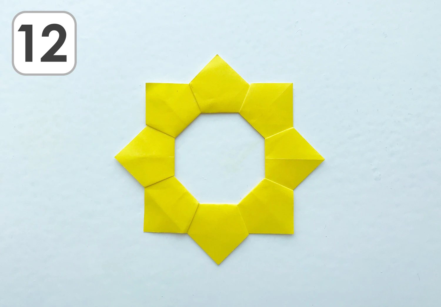 おりがみひまわり手順12