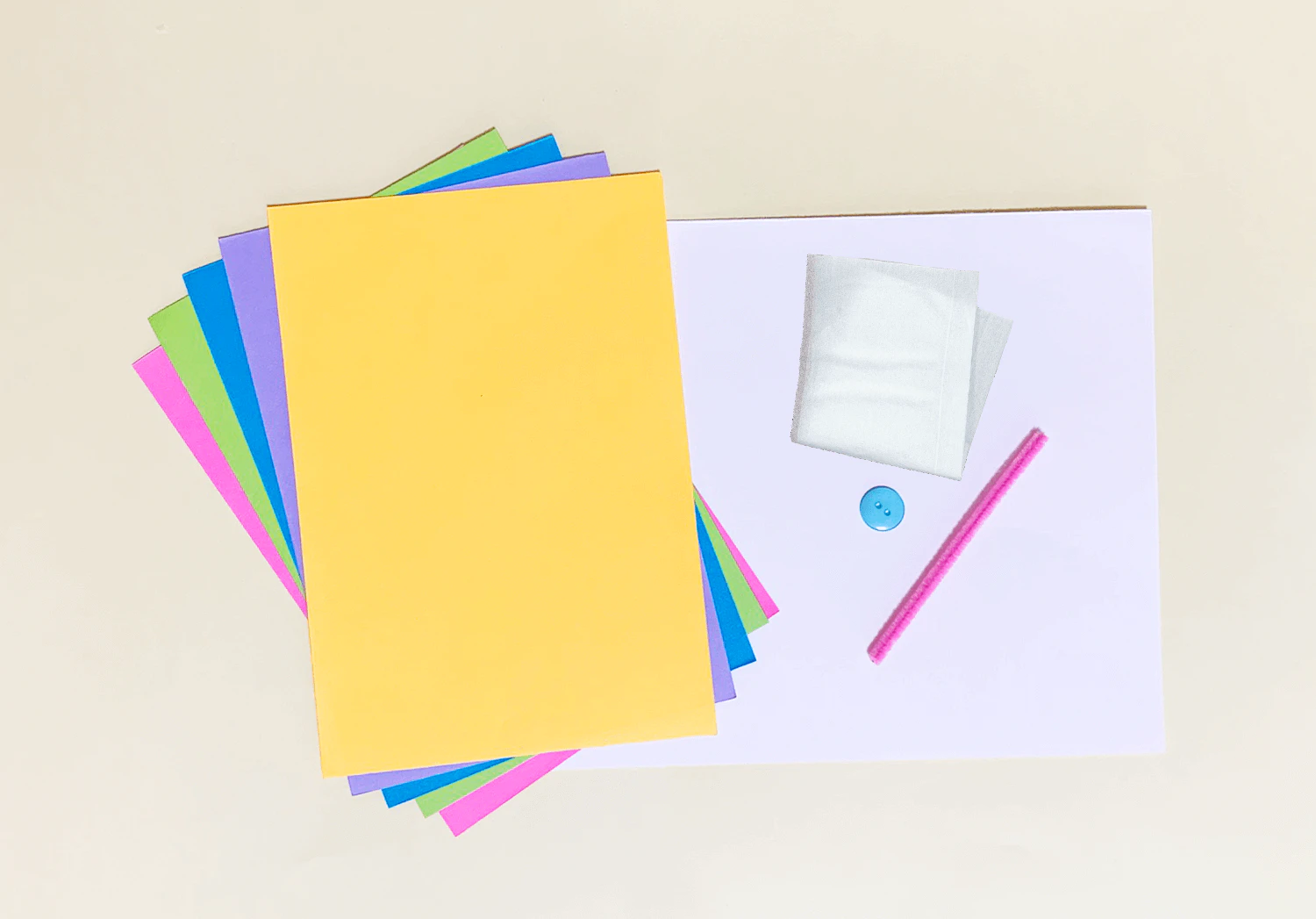 こすり絵の時計の準備物