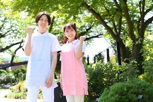 頑張るスタッフ