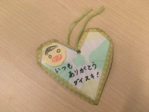 ハート型しおり
