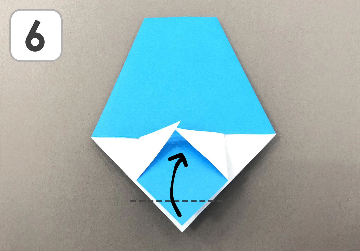 ペンギンおりがみ折り方6