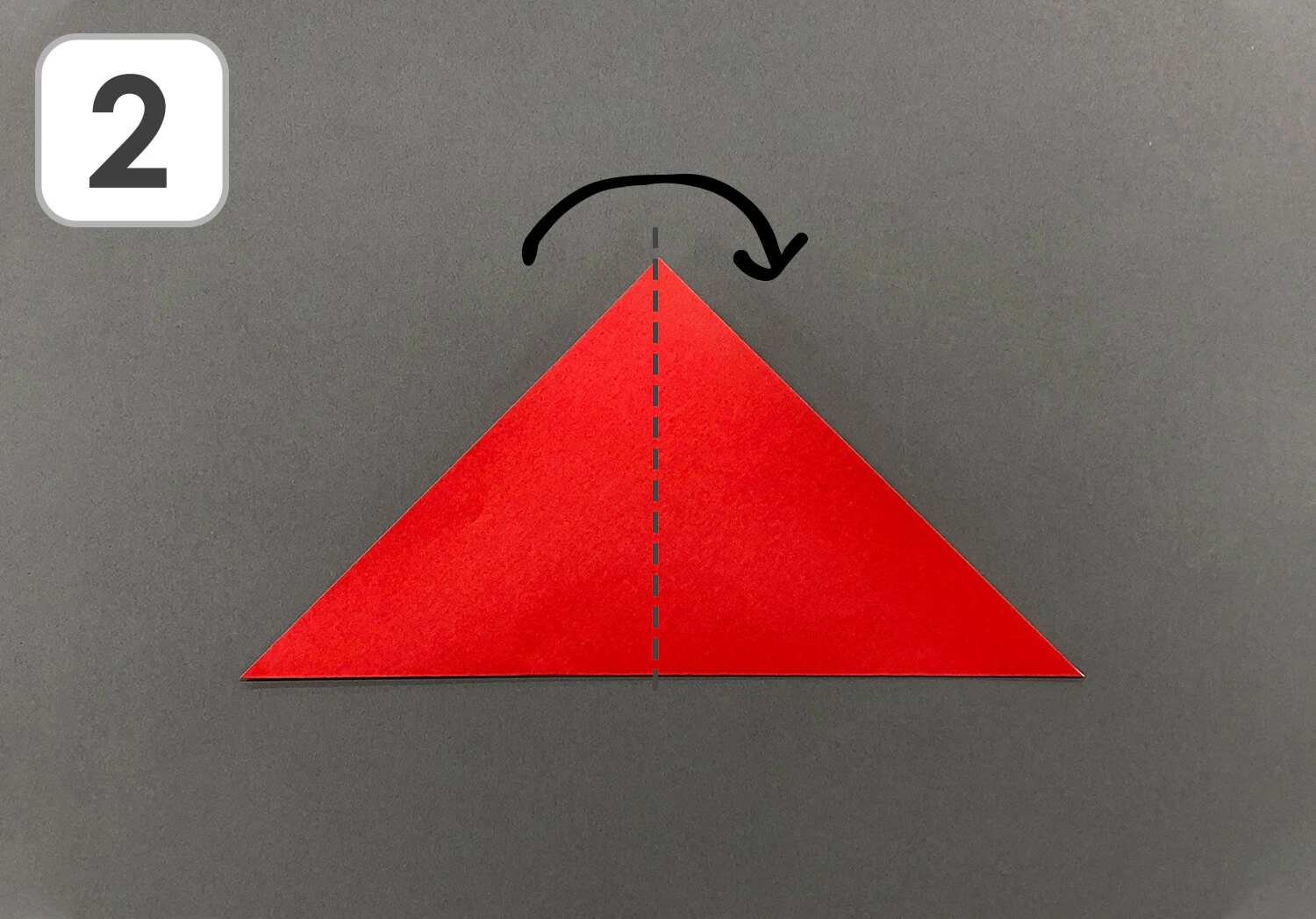 おりがみいちご手順2