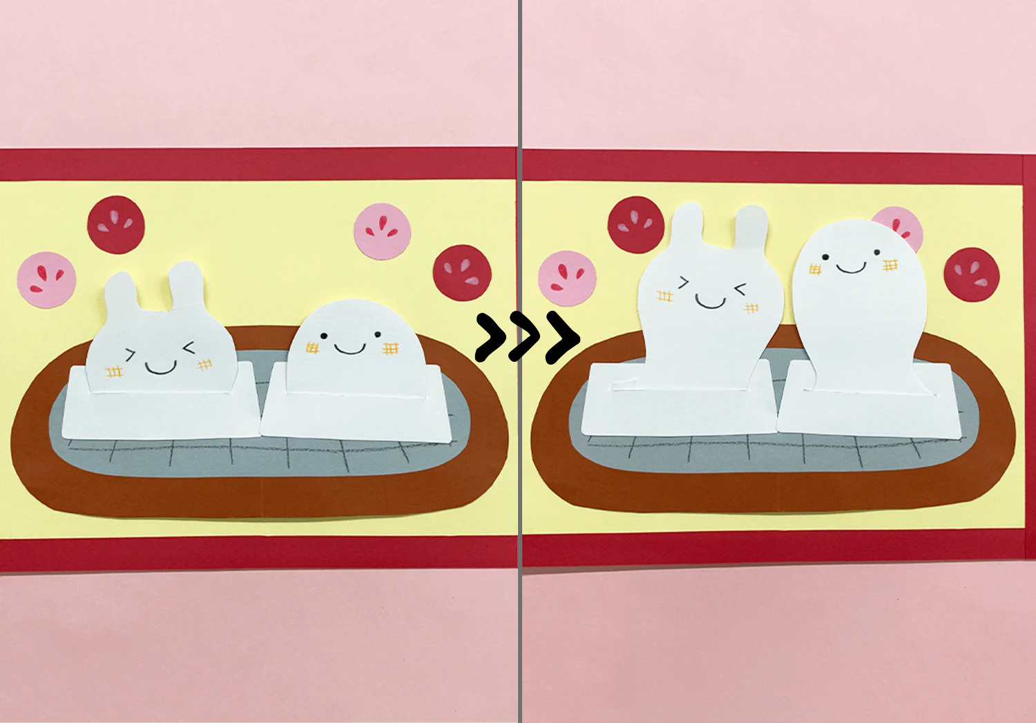 のび～るお餅の遊び方