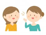 話しあう女性