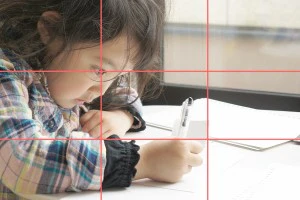 子どもの写真の構図