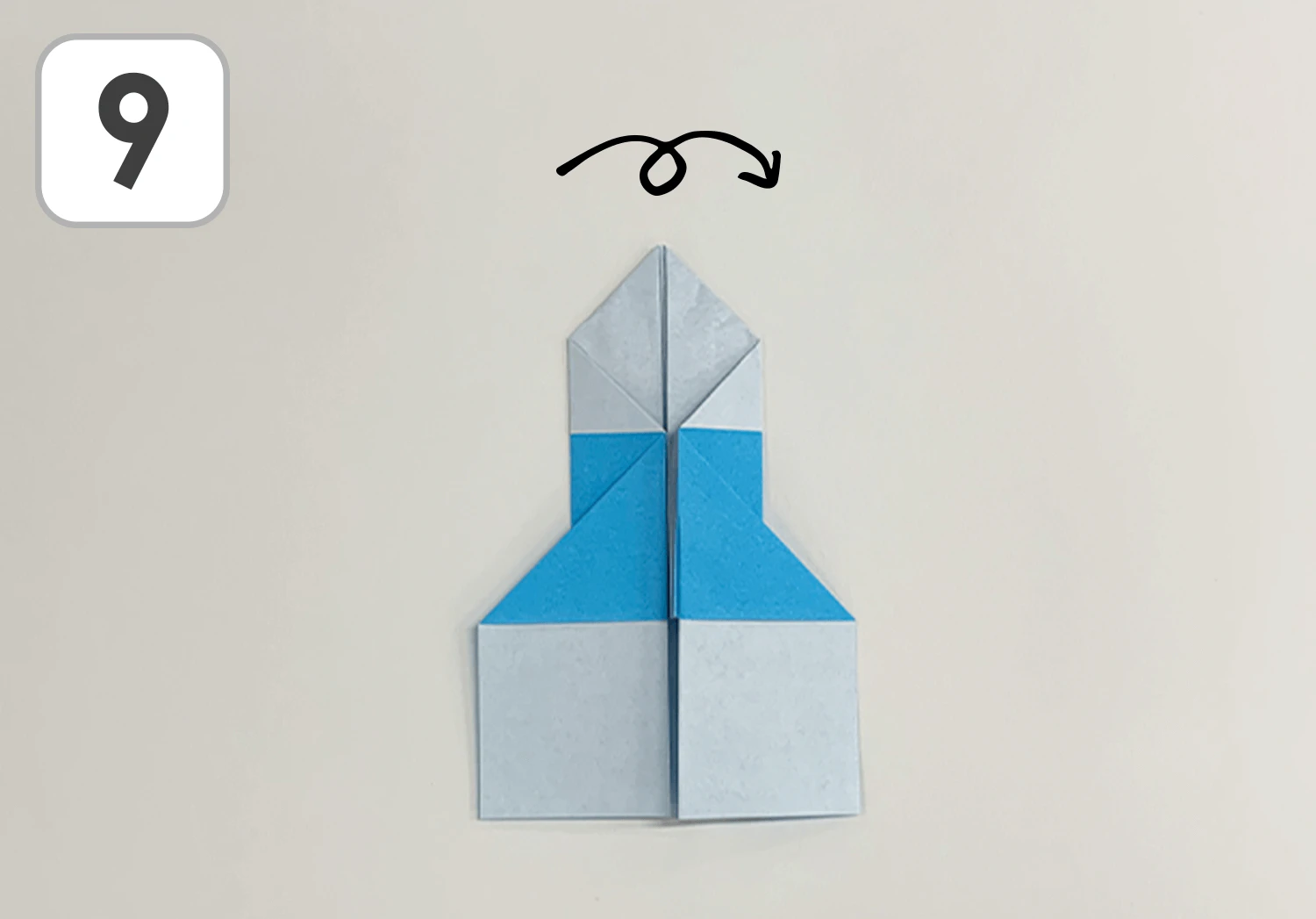 ロケットの折り方9