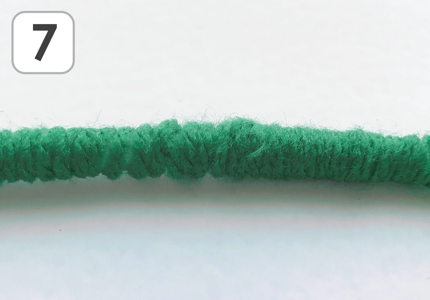 毛糸とストローの星飾りの製作手順7