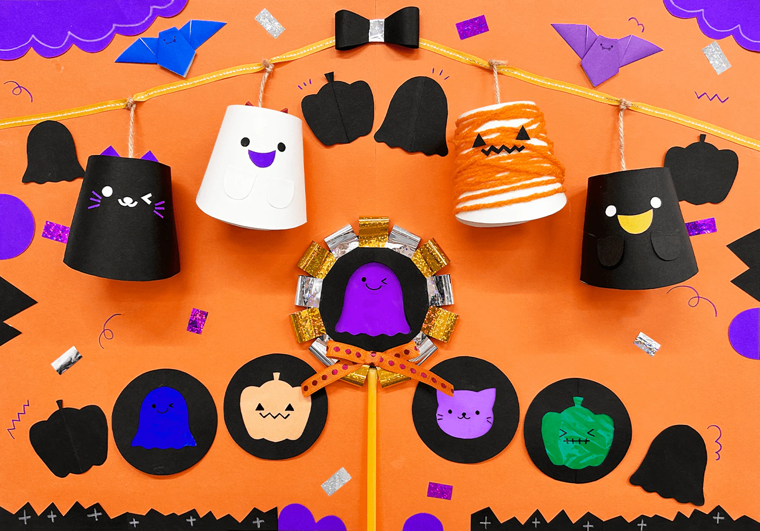 10月の壁面「ハッピーハロウィン♪」