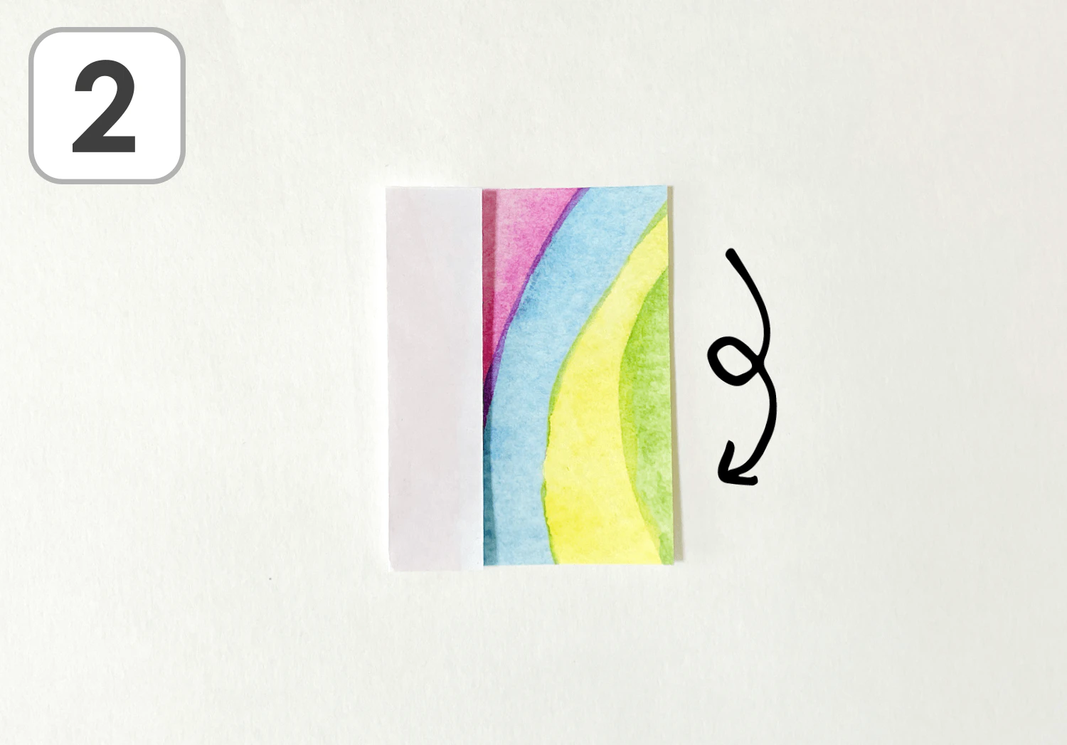 こいのぼりの箸置きの製作手順2