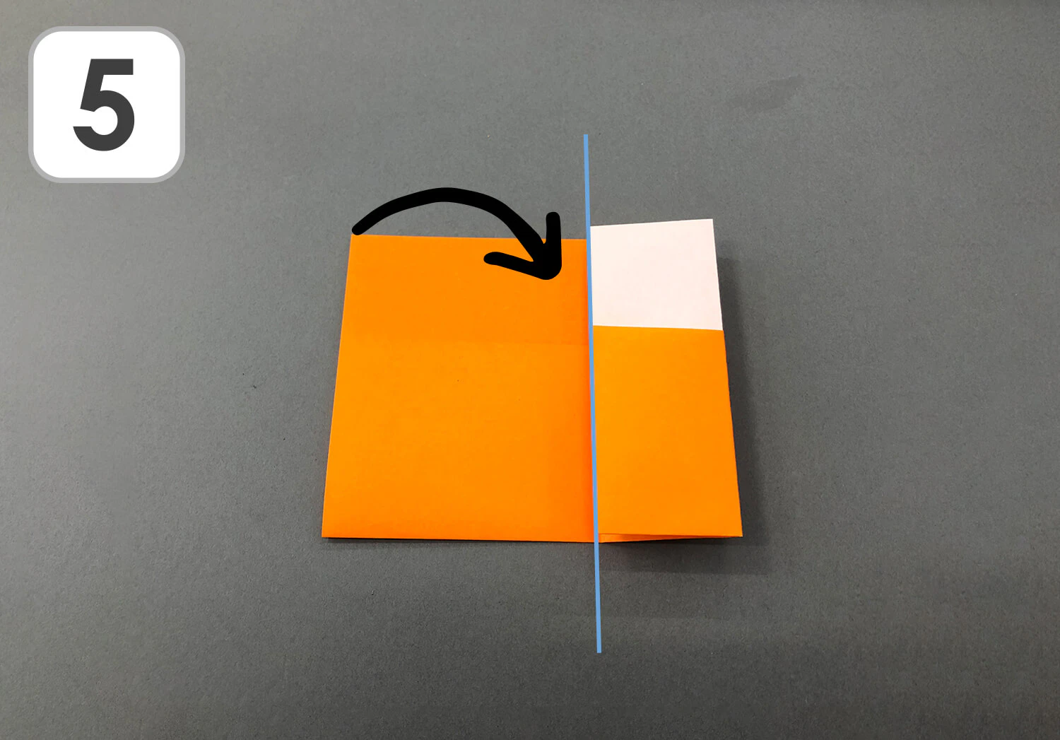 おりがみ　きのこ製作手順5