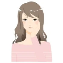 困った顔