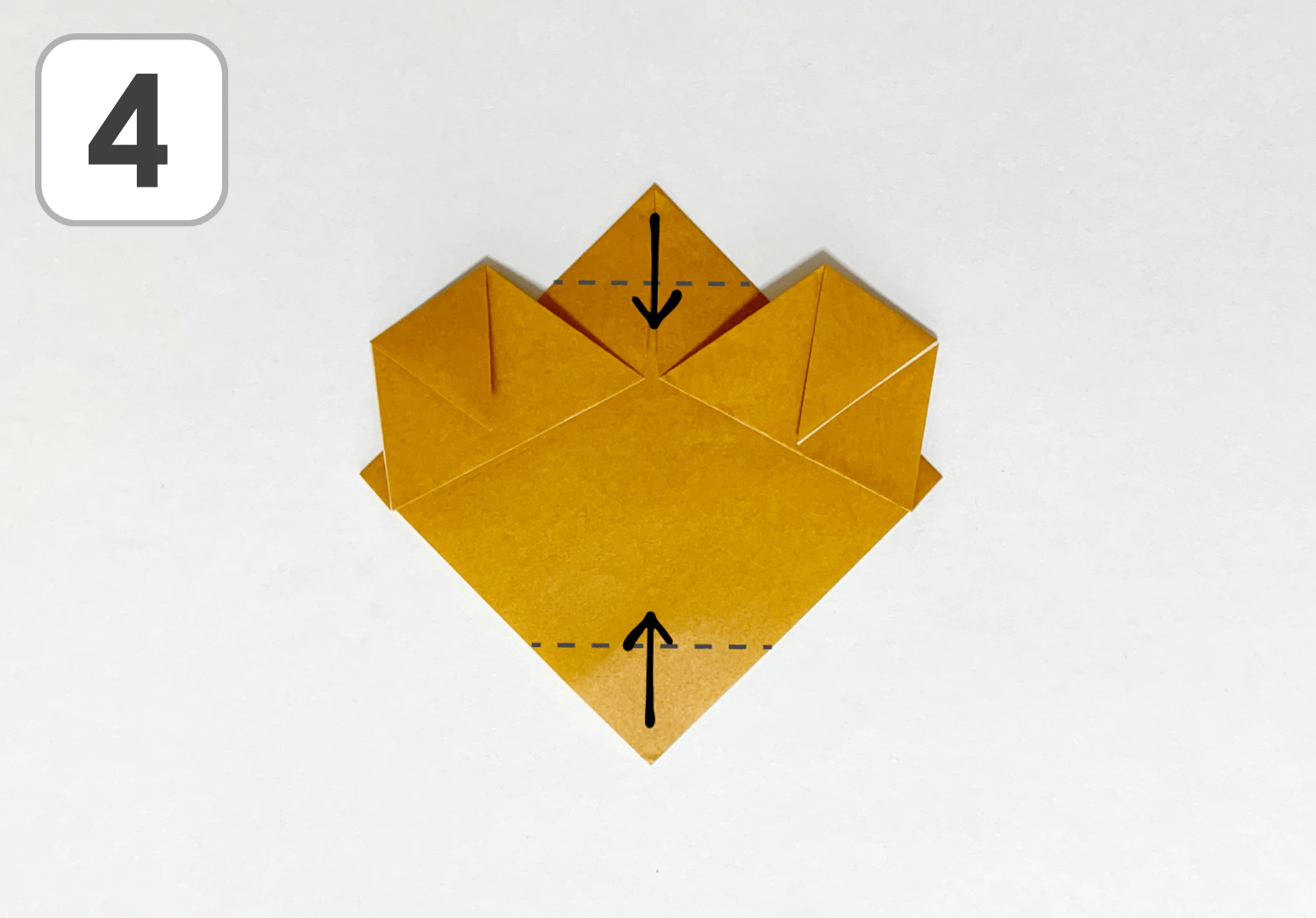 たぬきの折り方4