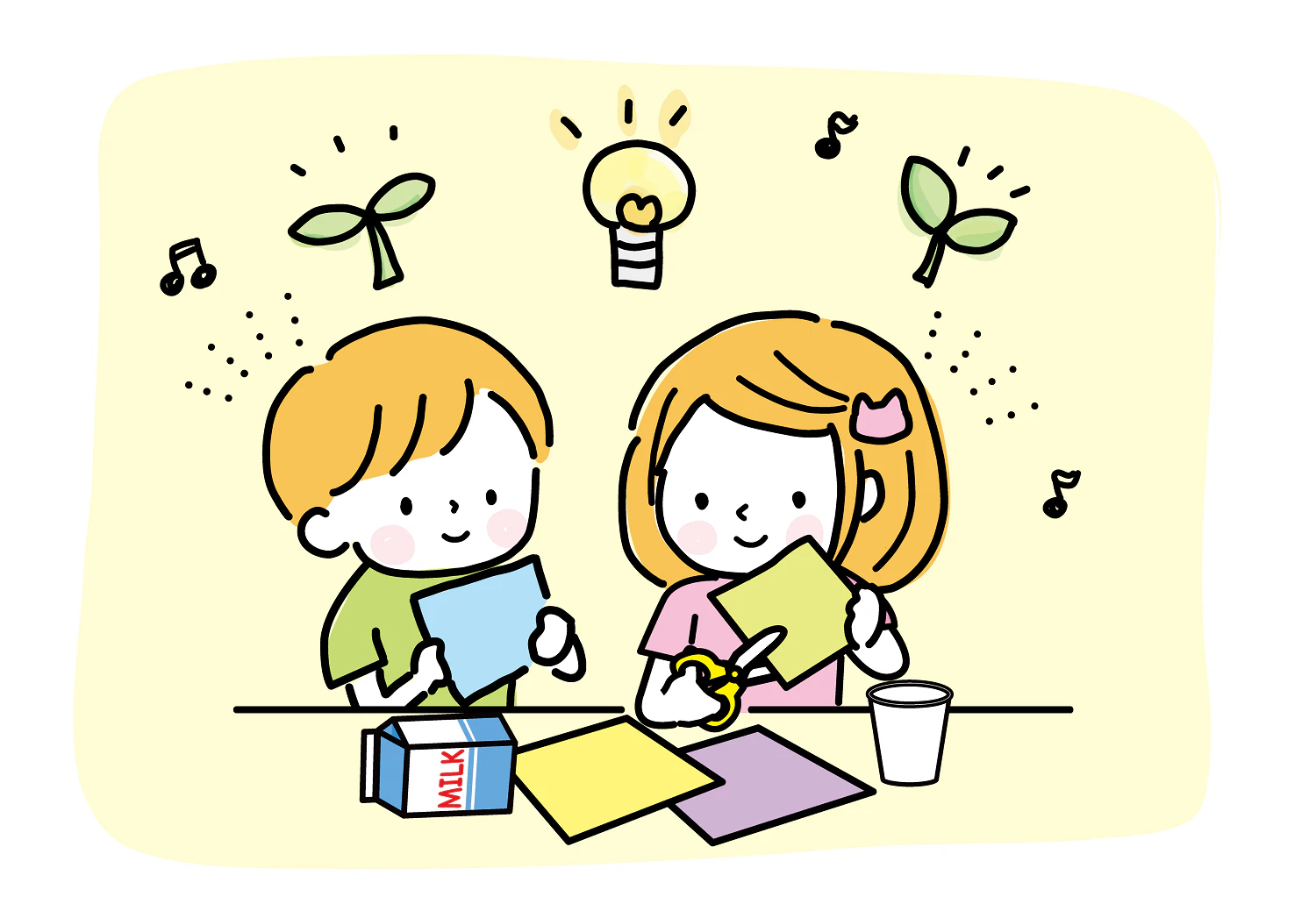 工作をする子どもたち