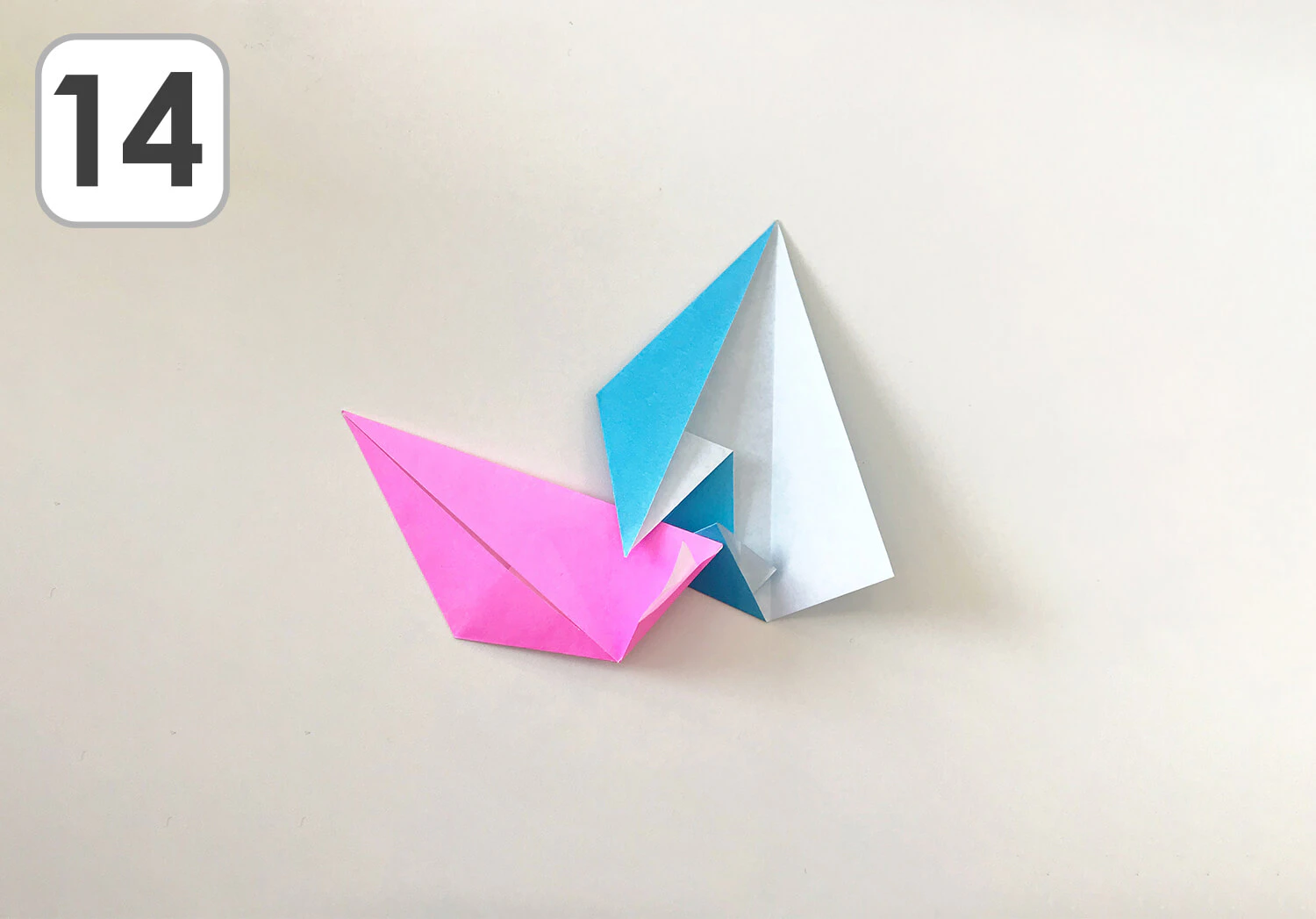 おりがみで作るほし手順14