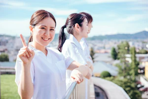 看護師指差し