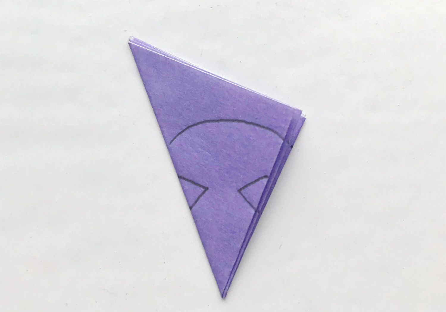 七夕切り紙　製作A切り込み線見本