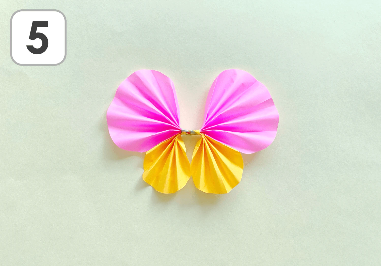 ひらひらちょうちょの製作手順５