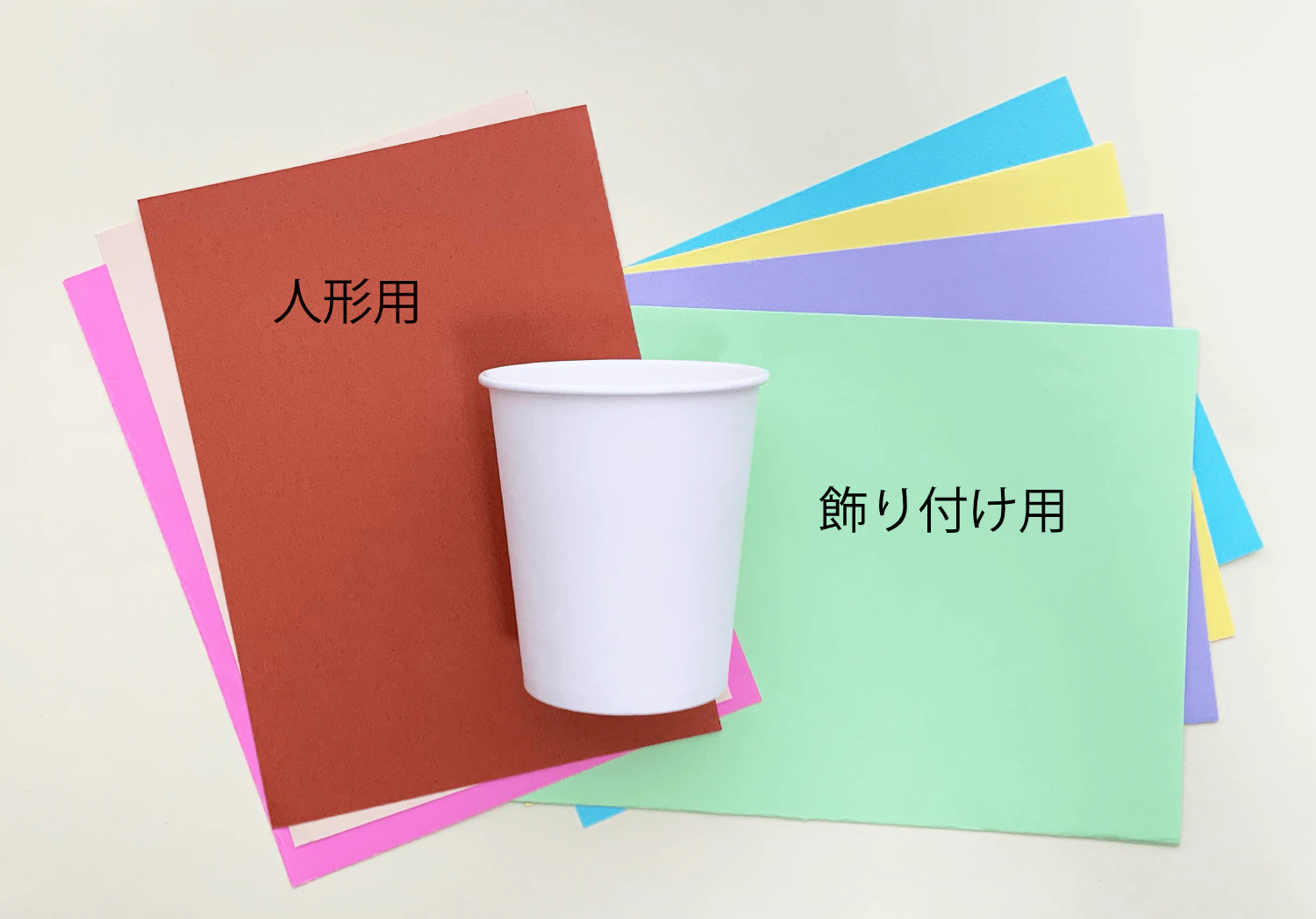 紙コップの観覧車の準備物