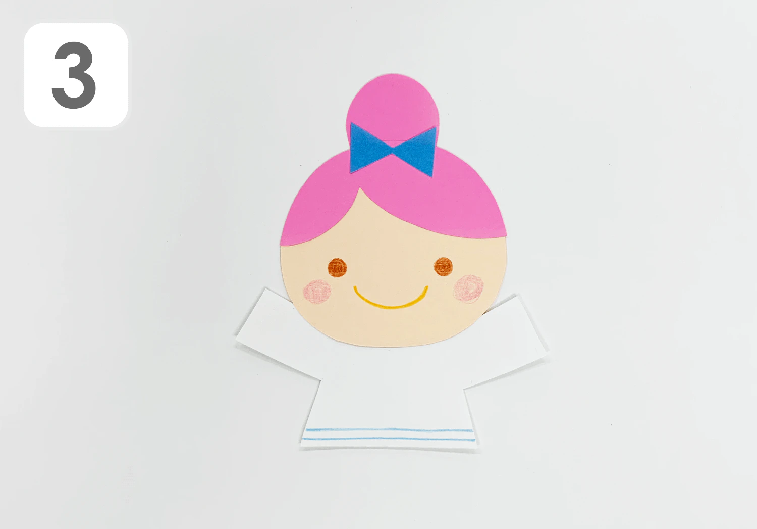 ポンポンの立体万国旗の製作手順3