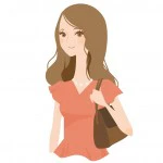 通勤中の保育士の女性