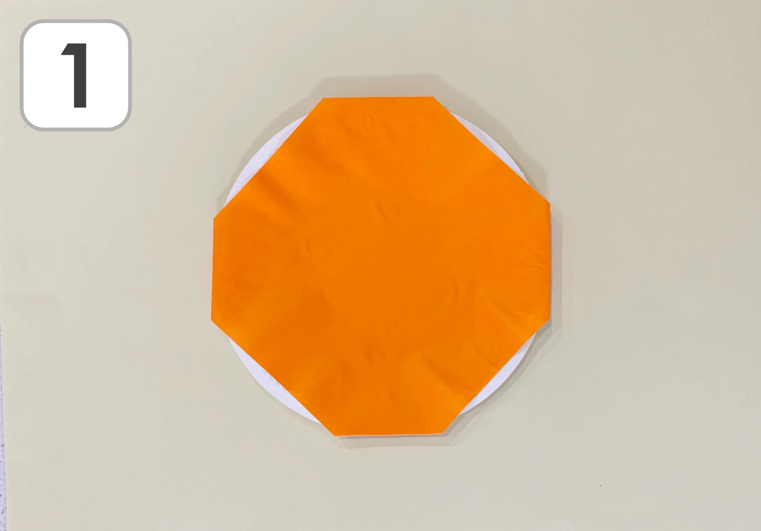 紙皿の太陽の準備物