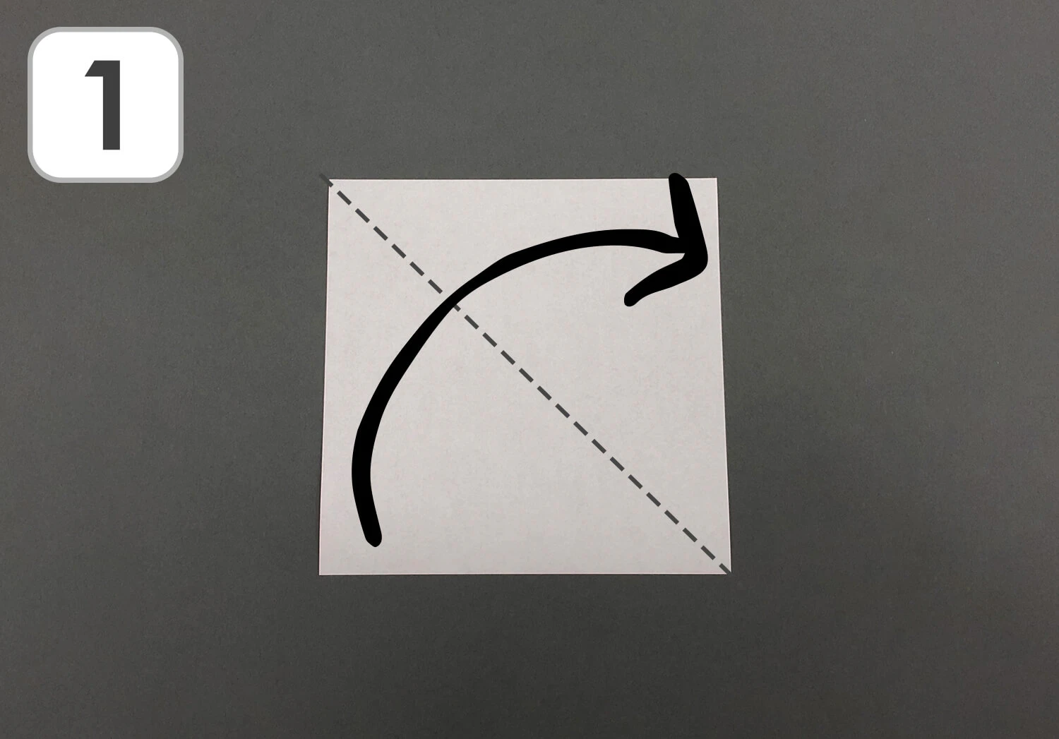 おりがみいちご手順1