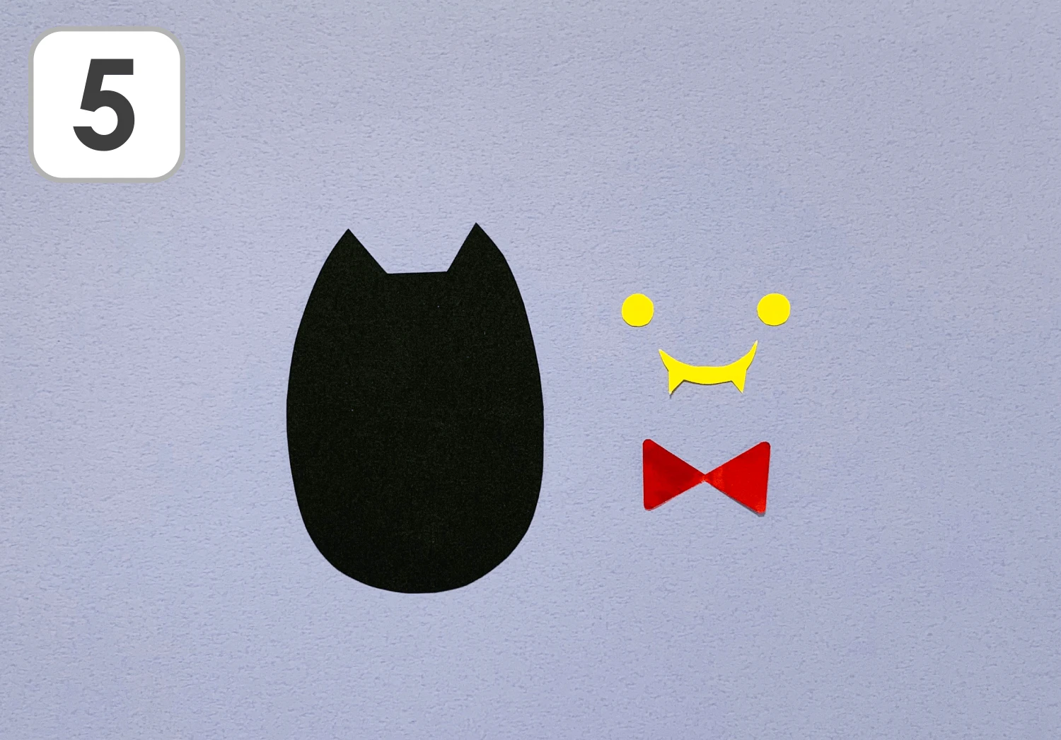 コウモリの蝶ネクタイの製作手順5