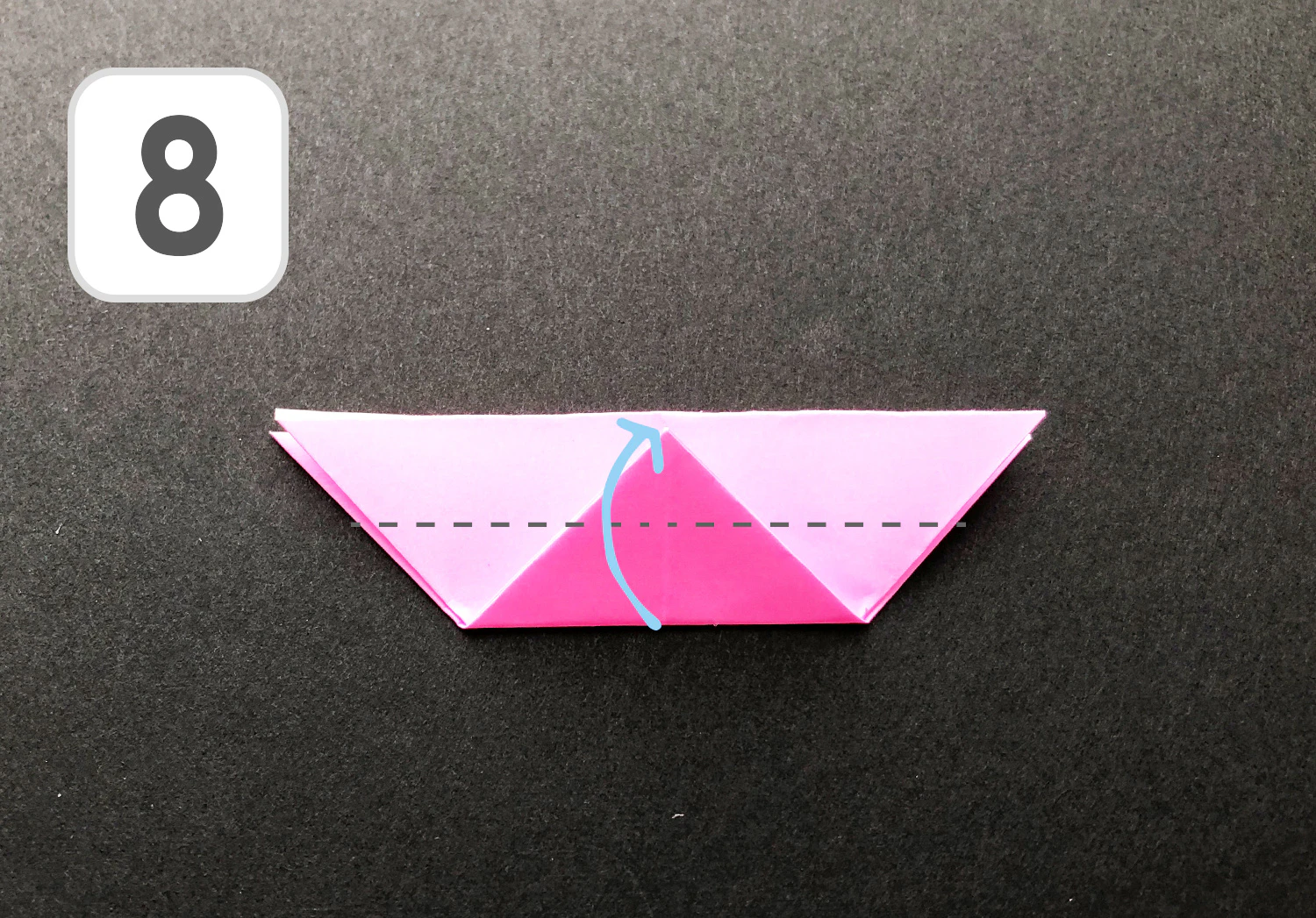 おりがみコスモスの折り方8