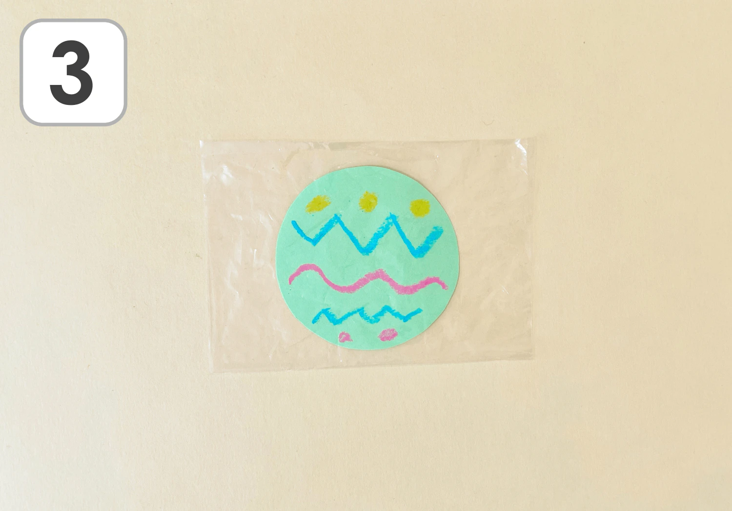 紙コップ太鼓の製作手順3