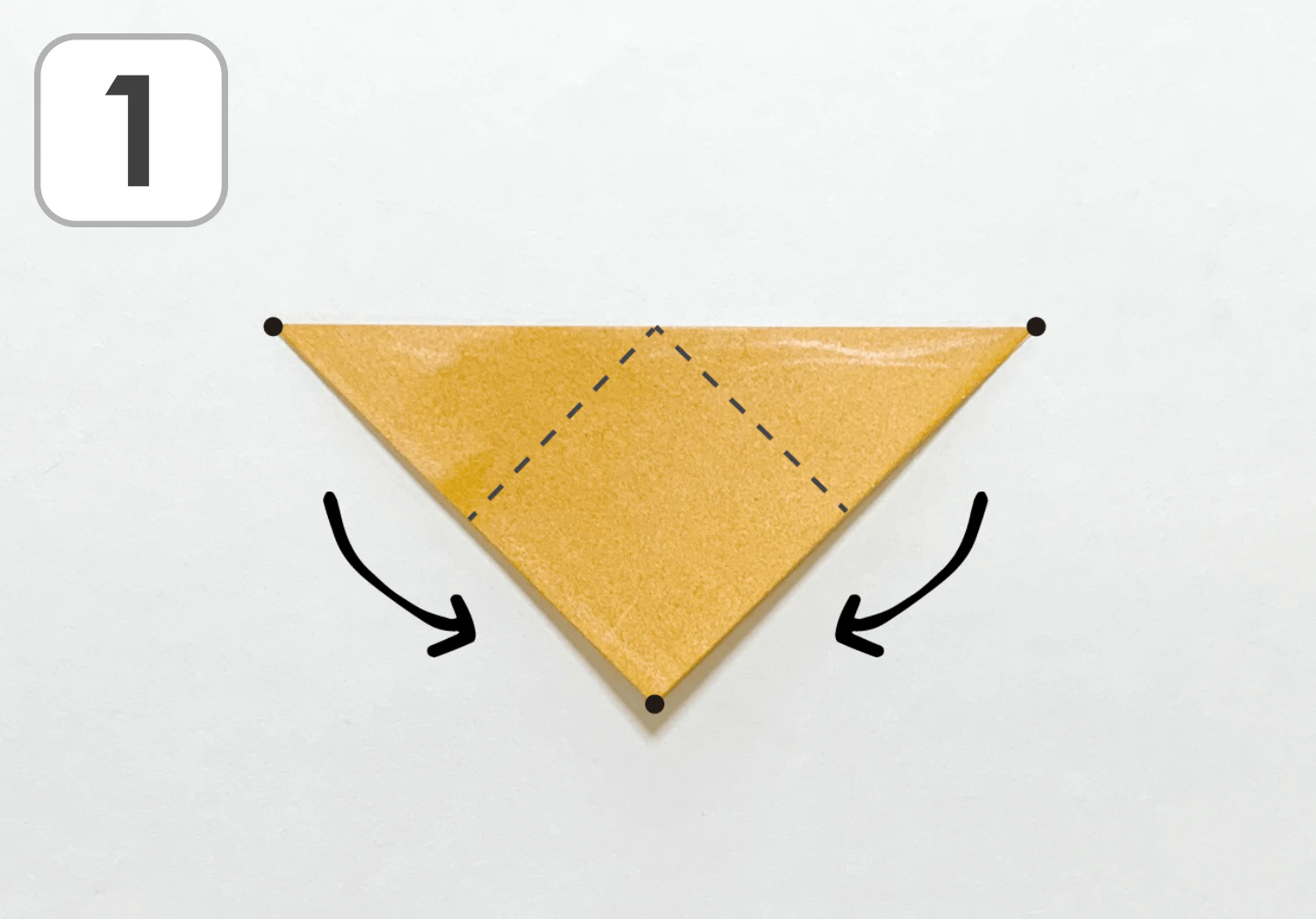 たぬきの折り方1