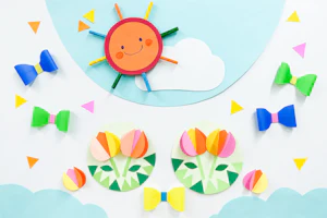 おひさまとチューリップ