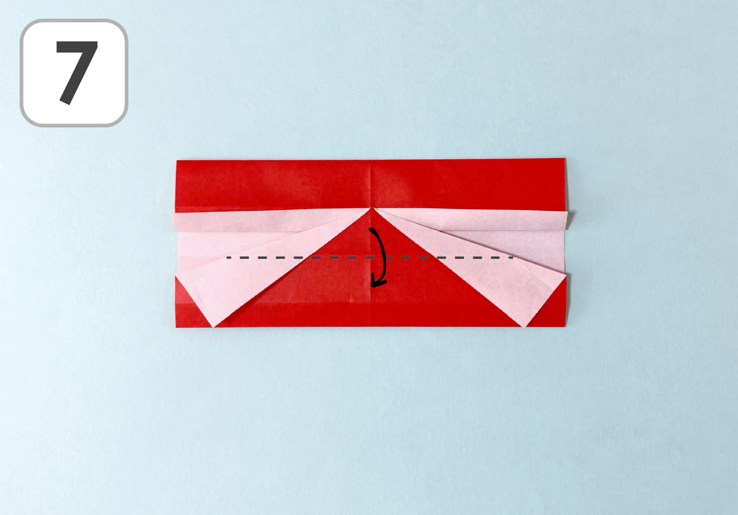 サンタクロースの折り方7