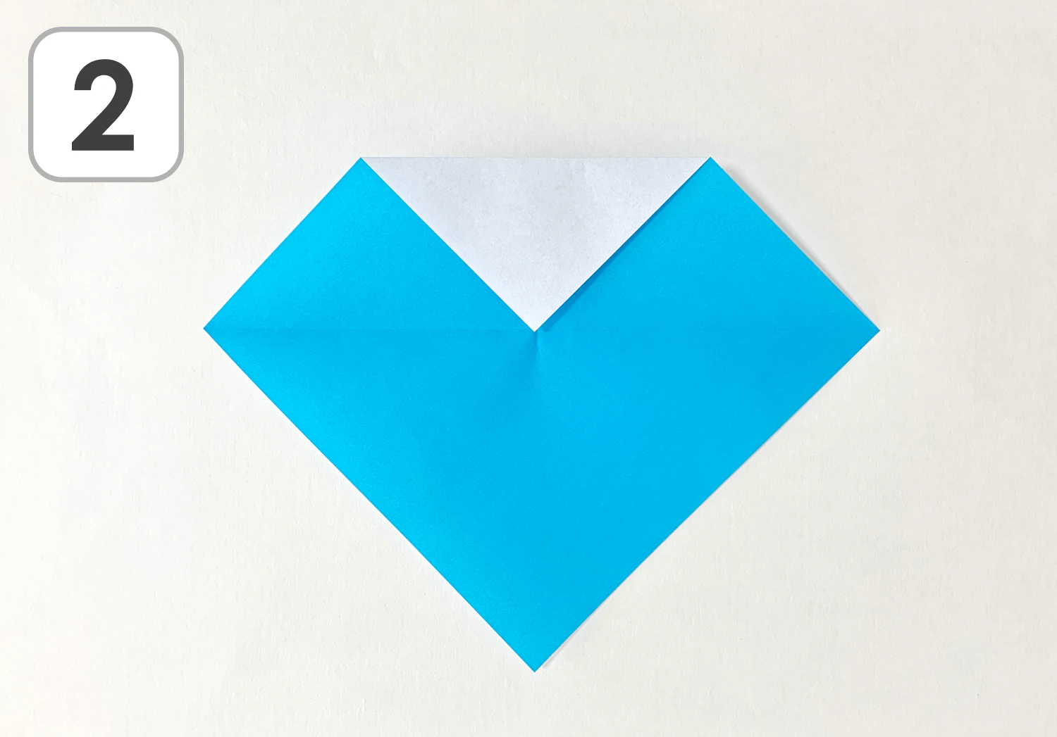 こいのぼり紙飛行機の製作手順2