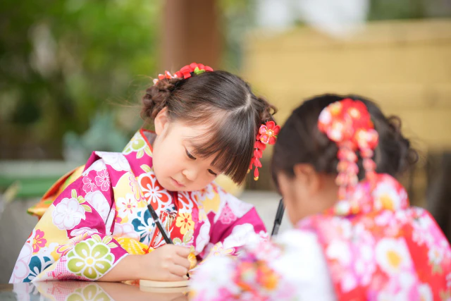 和装の女の子